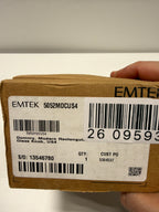 Emtek Full Dummy Set, Modern Rectangle Rosette, Modern Disc Crystal Knob (Satin Brass)
