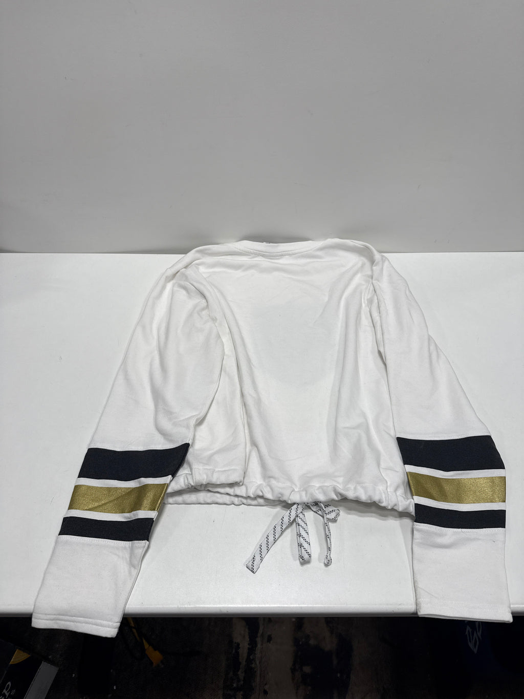 NHL Vegas Golden Knights Women's White Long Sleeve Fleece Crew Sweatshirt - L