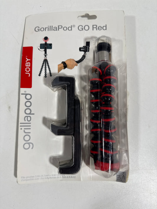 JOBY - GorillaPod GO Content Creator Tripod - Black/Red