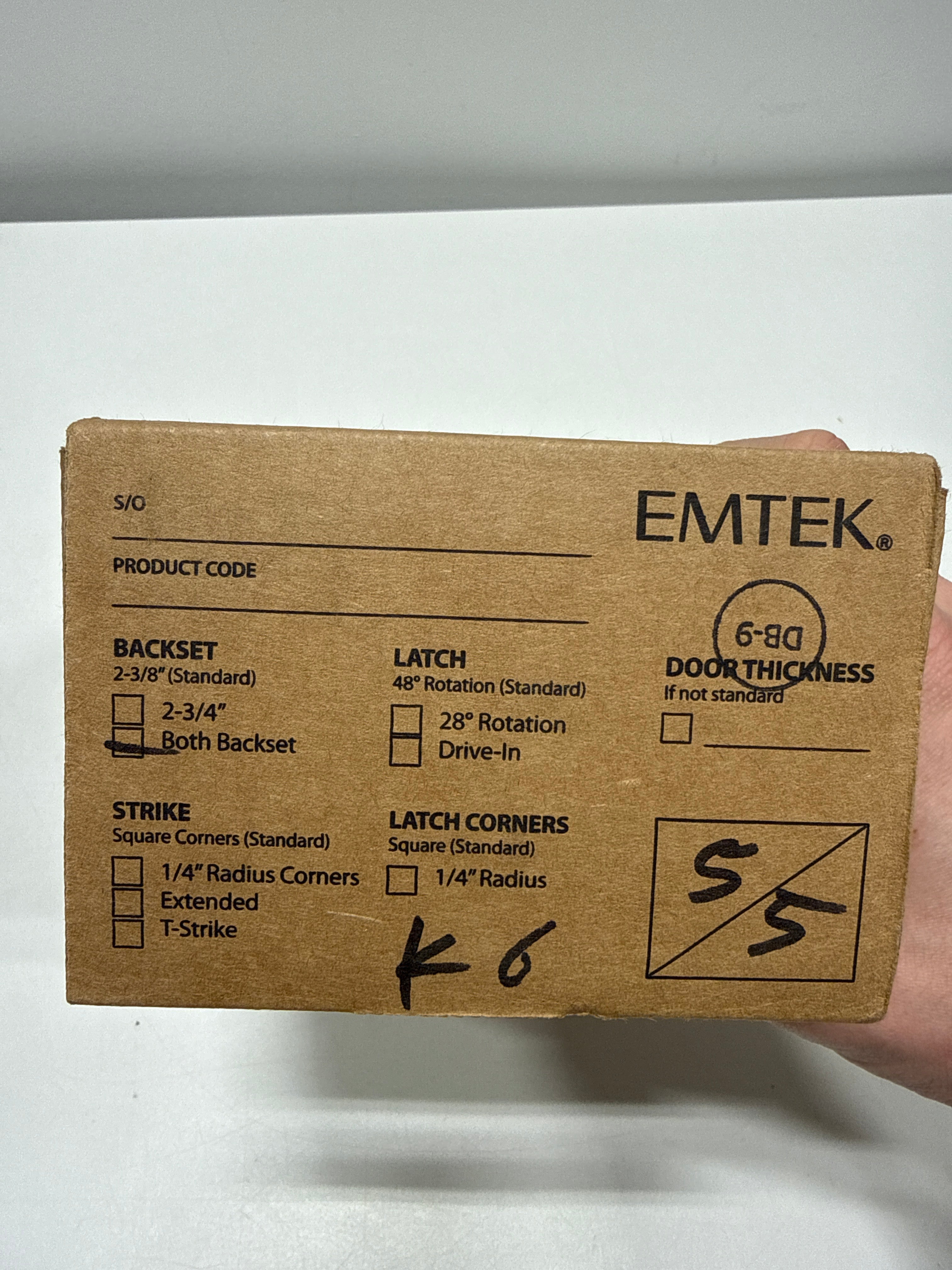 Emtek #8 Style Brass Modern Double Cylinder Deadbolt 8366US7 - *Tools Hardware & Misc