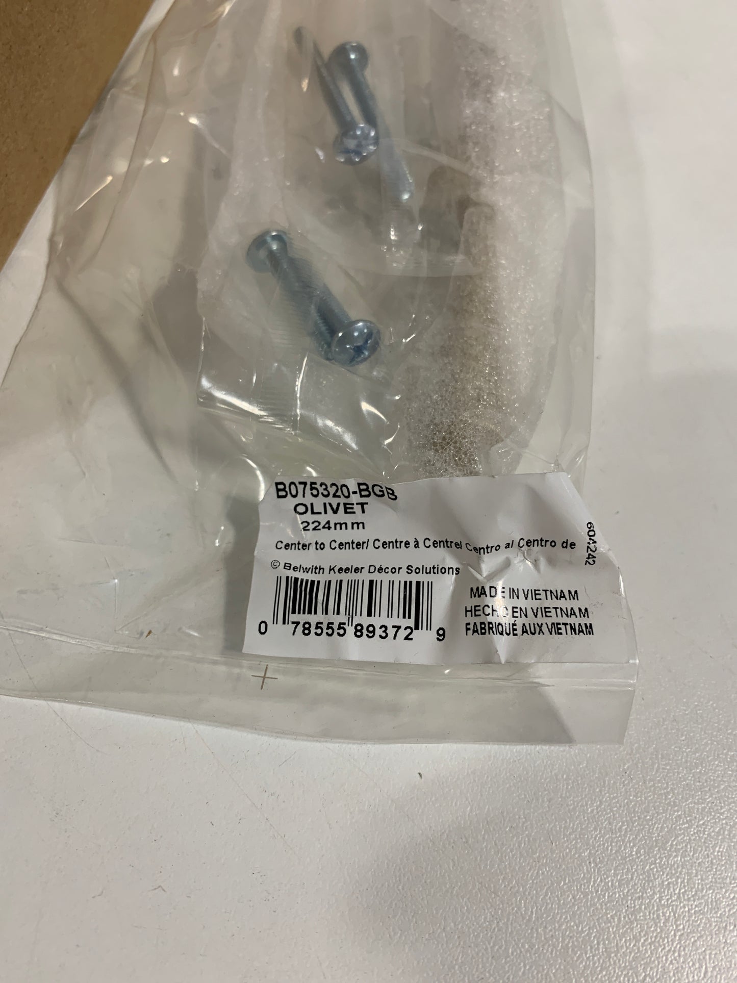 5 x Belwith Keeler B075320 Olivet 8-13/16" Center to Center Organic Curved