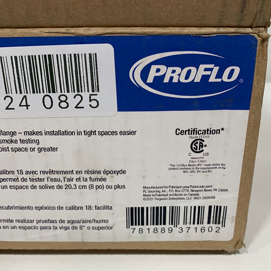 Proflo Freestanding Basket Strainer Tub Drain, Size 4.38 H X 7.25 W X 7.25 D in | Wayfair PF651PVC