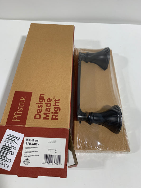 Pfister BPH-WD Woodbury Wall Mounted Pivoting Toilet Paper Holder Tuscan Bronze