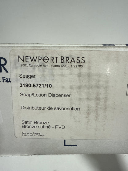 Newport Brass Seager Soap Dispenser in Brown | Wayfair 3180-5721/10