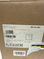 Elkay ELX1616 Quartz Luxe 15-3/4" Undermount Single Basin Quartz Composite Kitchen Sink Charcoal