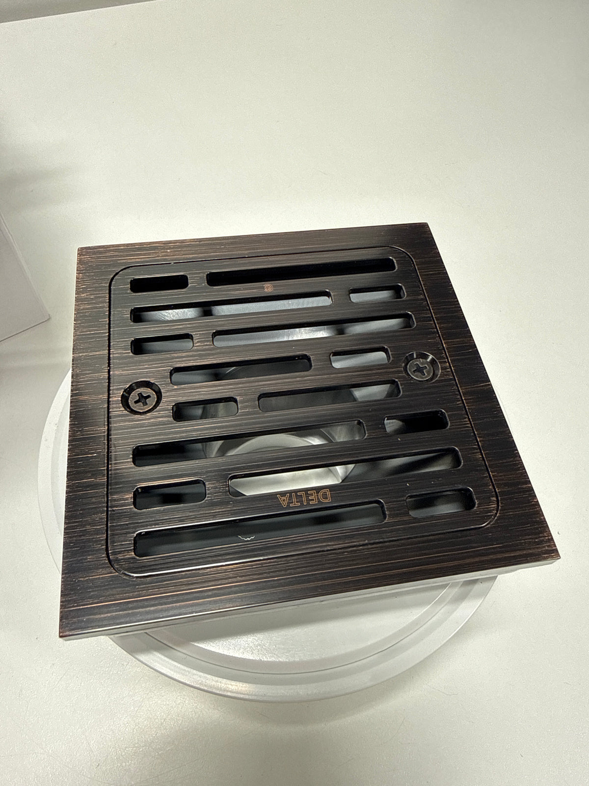 Delta DT062412 4" Tile-in Square Shower Drain Venetian Bronze