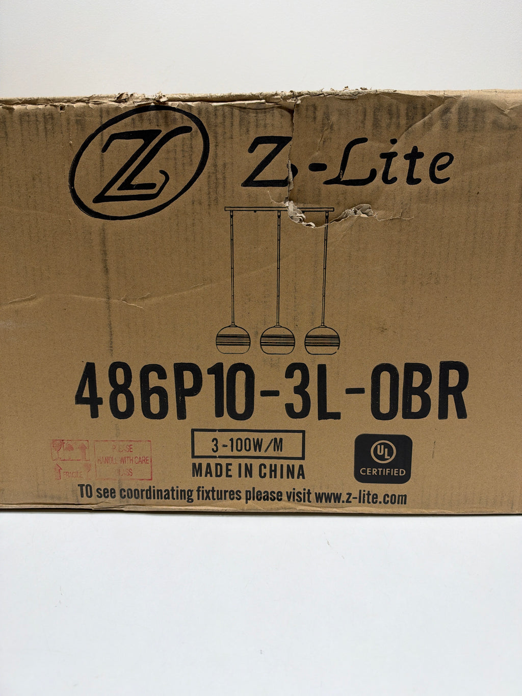 Z-Lite Harmony 36 Inch 3 Light Linear Suspension Light Harmony - 486P10-3L-OBR - Modern Contemporary