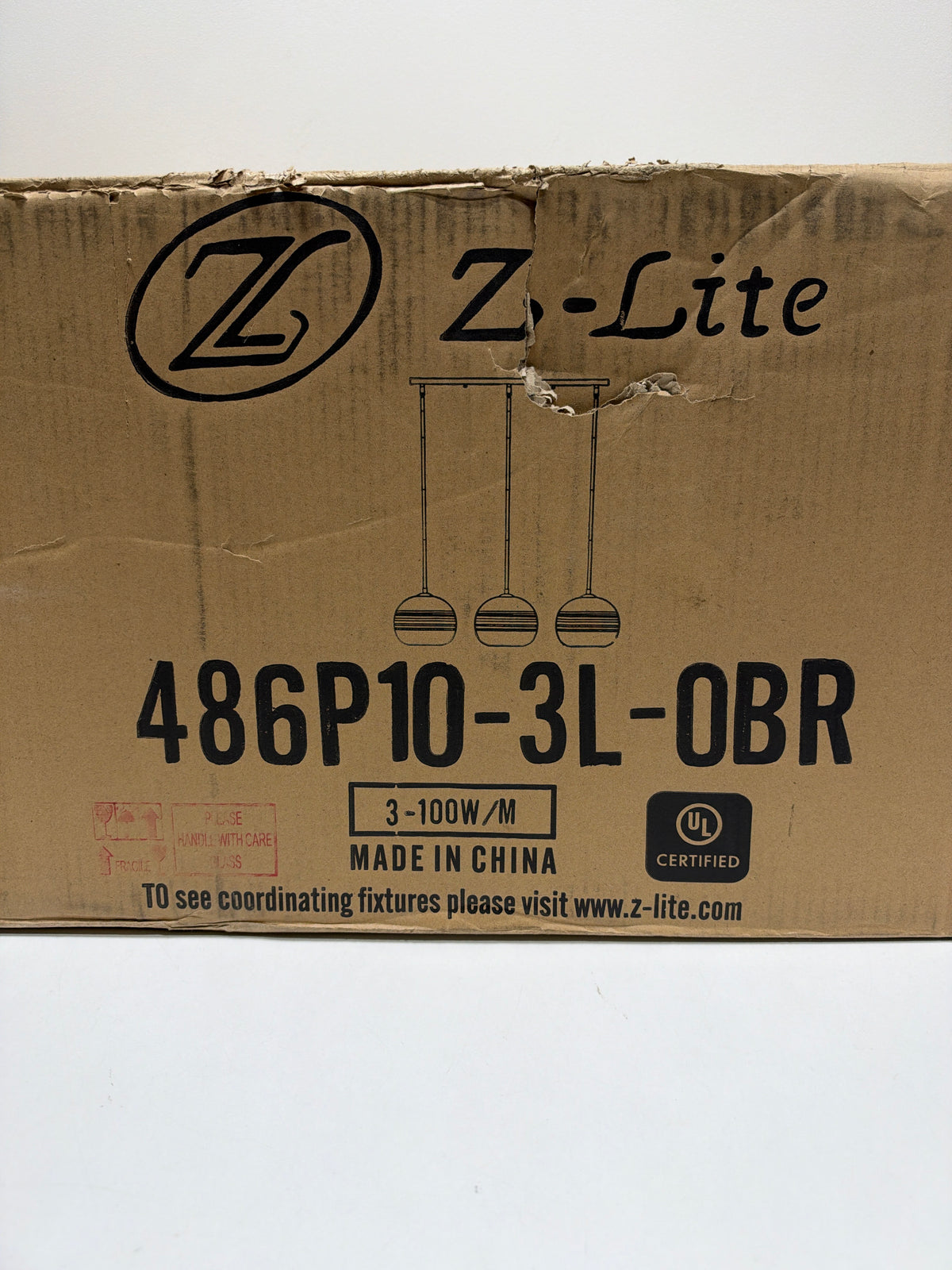 Z-Lite Harmony 36 Inch 3 Light Linear Suspension Light Harmony - 486P10-3L-OBR - Modern Contemporary