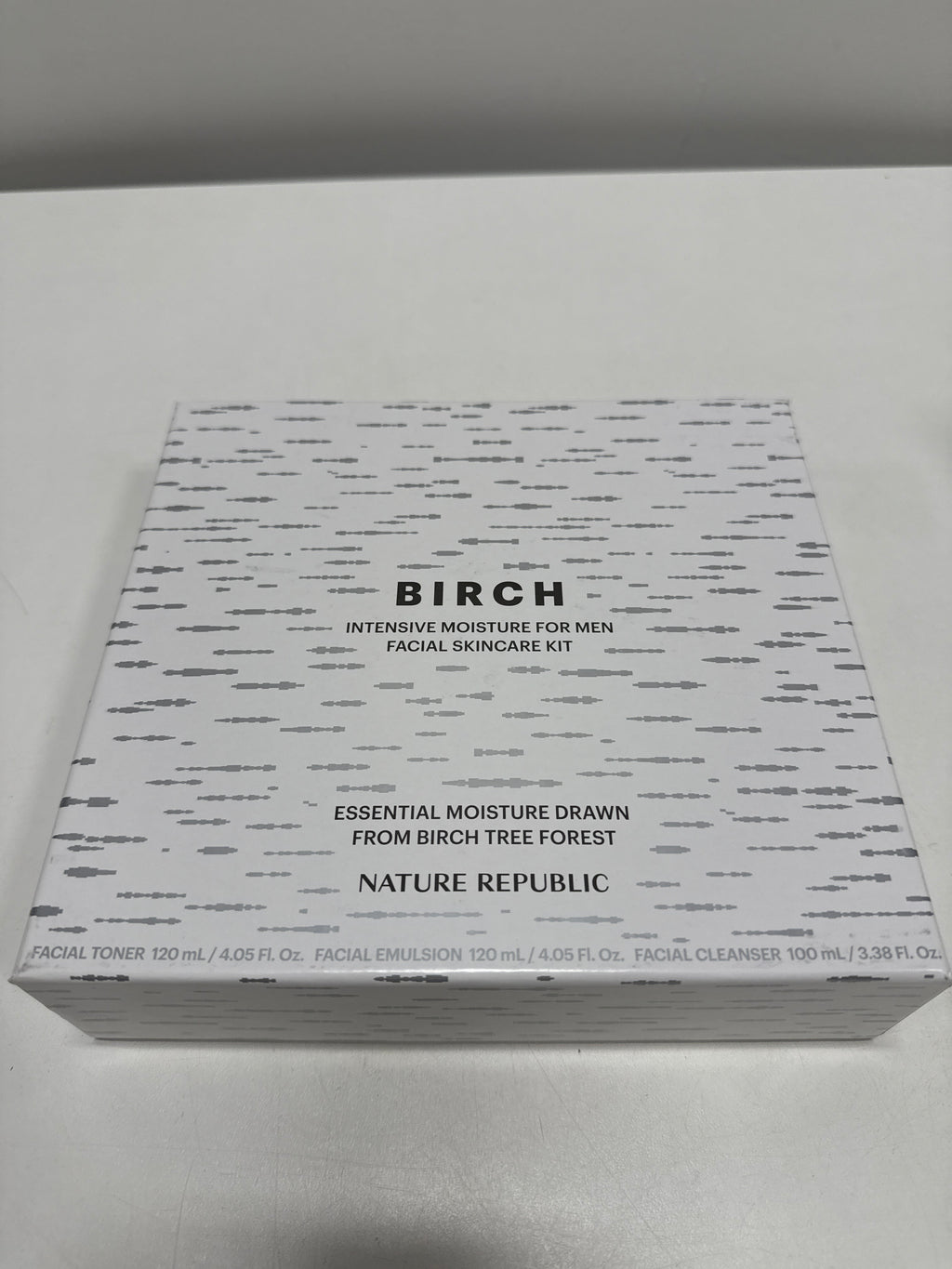 Nature Republic Birch Intensive for Men Skin Care Kit Face Wash & Moisturizer for Hydrated Skin Facial Toner (4.05