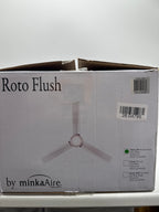 MINKA-AIRE F644L-BN Roto Flush 52" 3-Blade LED Ceiling Fan in Brushed Nickel Finish with Brushed Nickel Blades and a Frosted White Lens