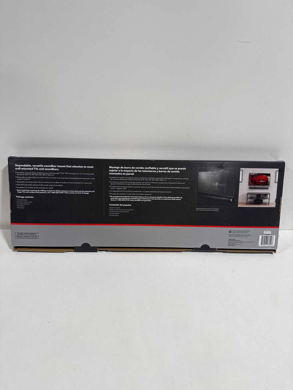 Rocketfish - Universal Soundbar Mounting System - Black - *TV & Home Theater