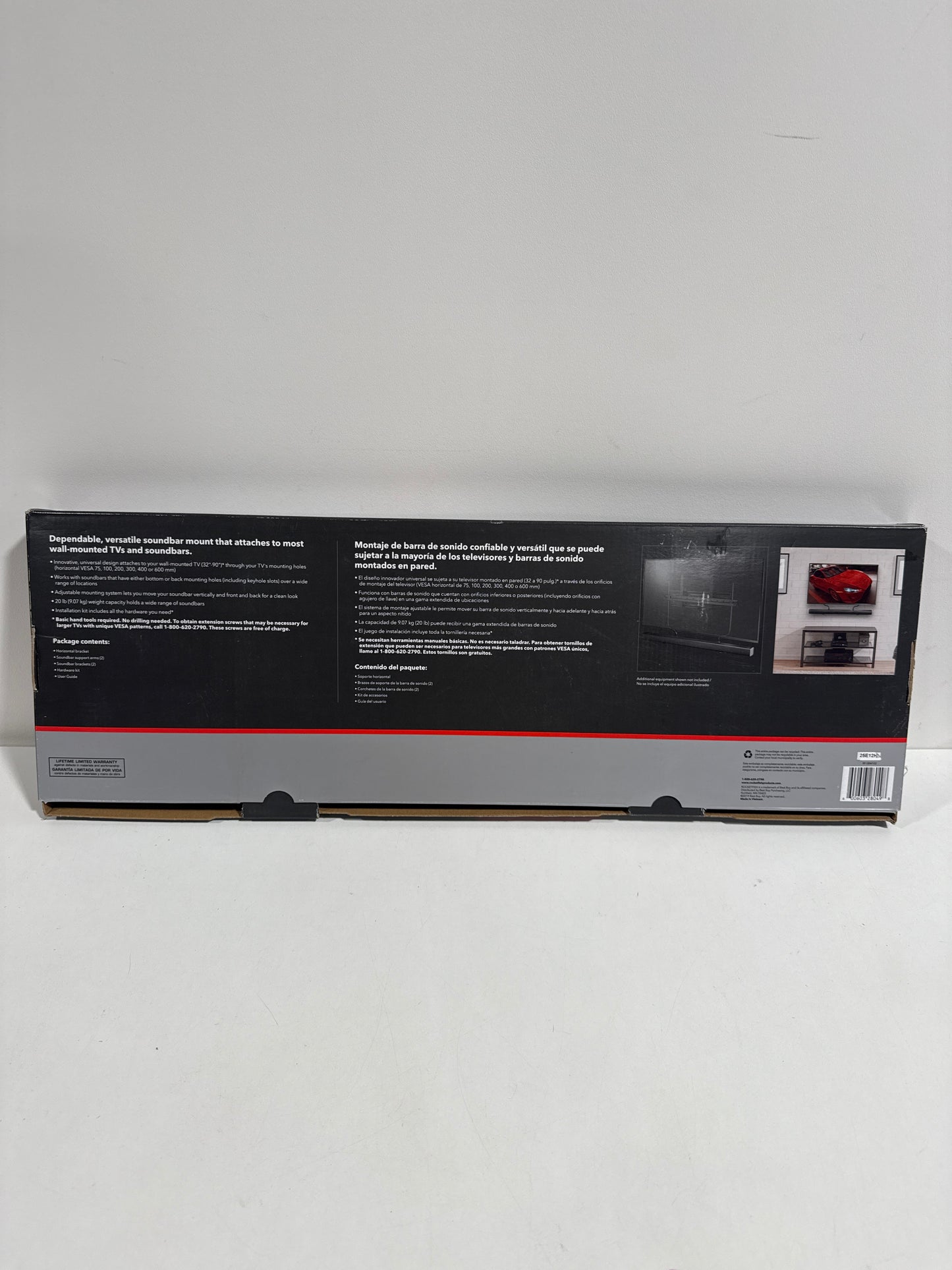 Rocketfish - Universal Soundbar Mounting System - Black