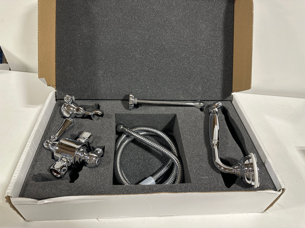 Perrin and Rowe U.5783N Georgian Era 1.8 GPM Single Function Hand Shower - Includes Hose and Riser Diverter Polished