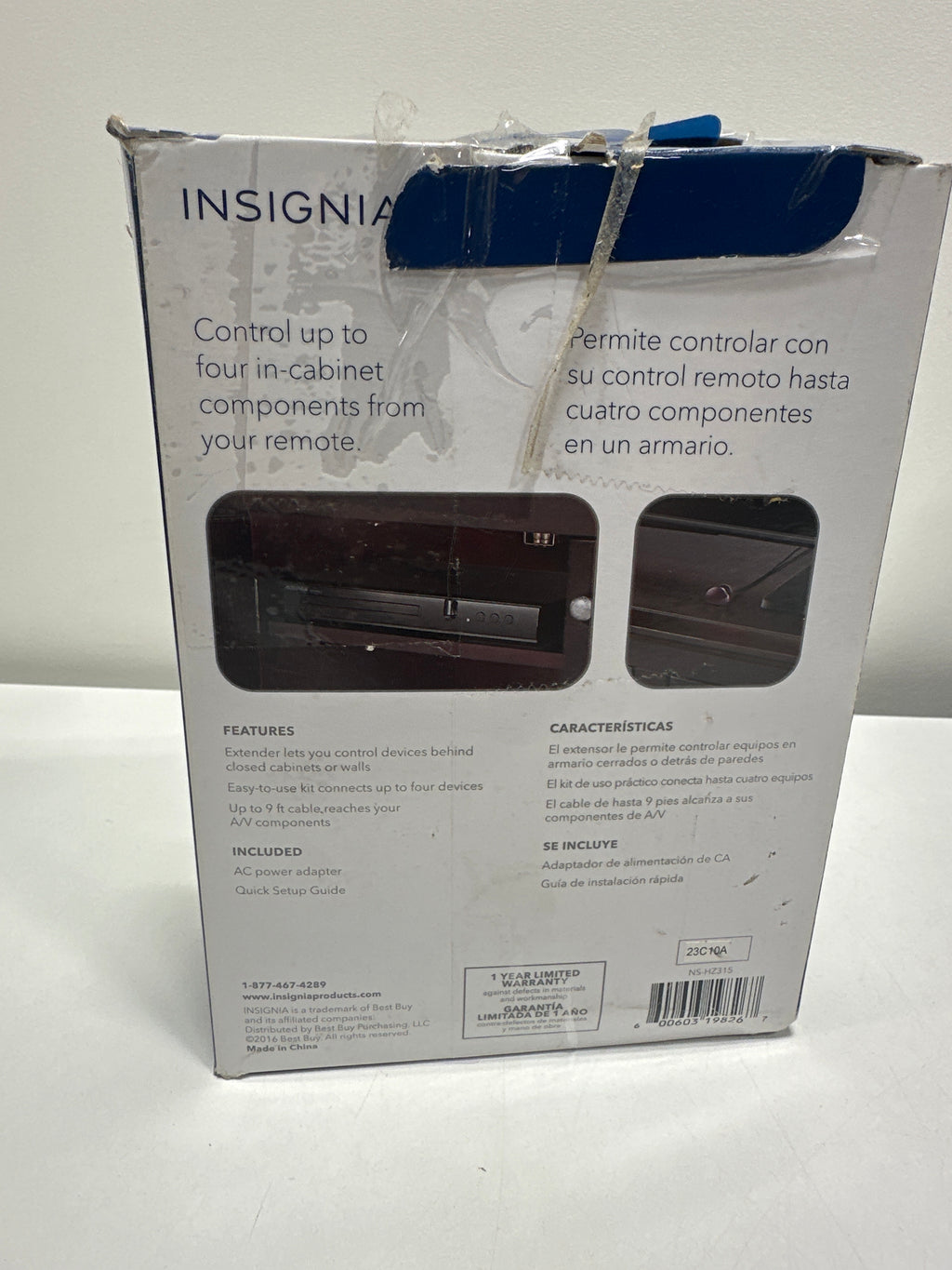 Insignia™ - Remote Control Extender Kit - Black