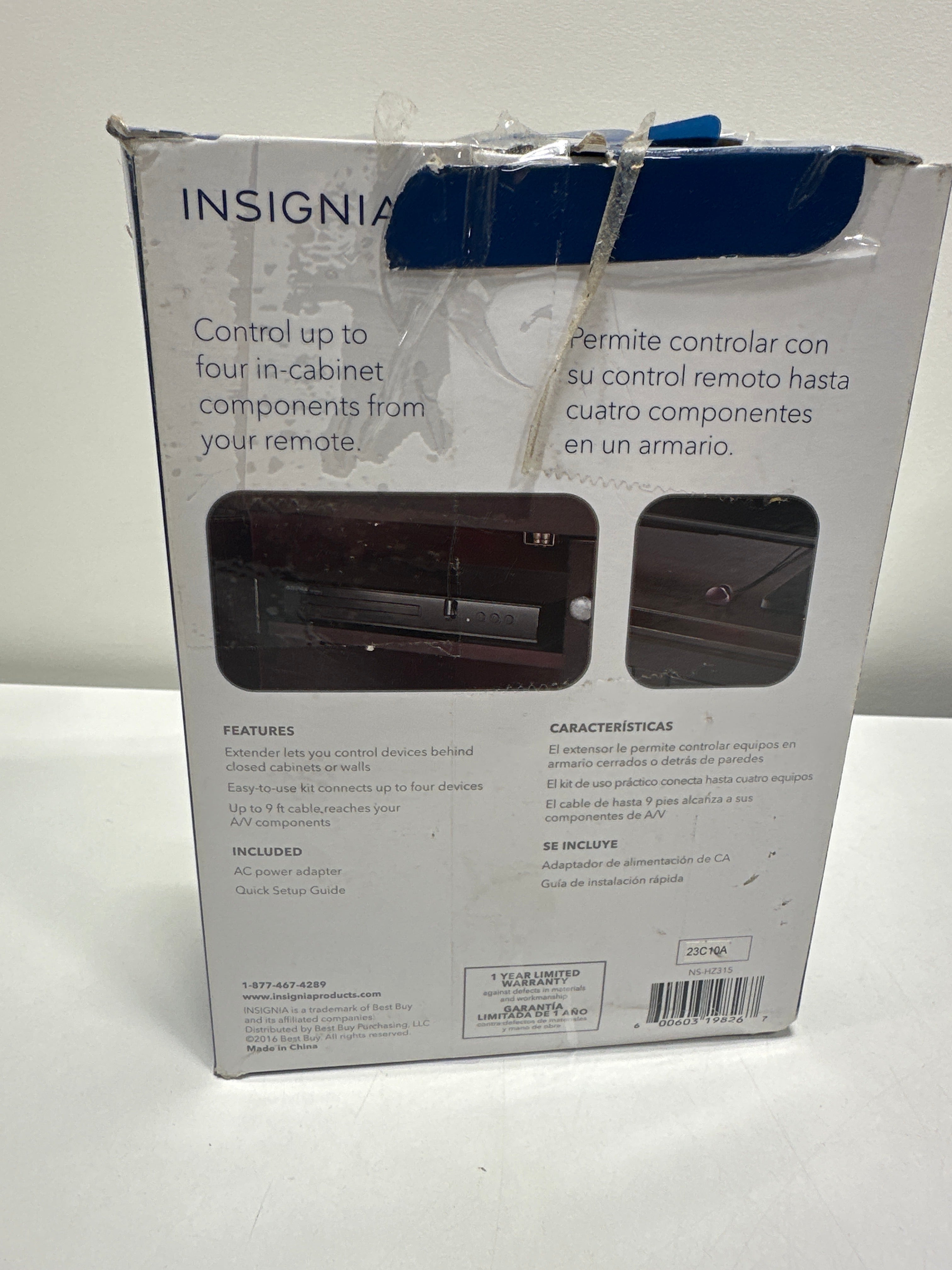 Insignia™ - Remote Control Extender Kit - Black