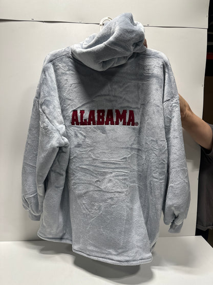 Northwest NCAA Alabama Crimson Tide Hoodler Oversized Sherpa Pullover Hoodie with Embroidered Logo