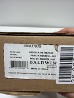 Baldwin FDCURTSR150 Reserve Full Dummy Lockset x Curve with Traditional Square Rose, Satin Nickel Finish