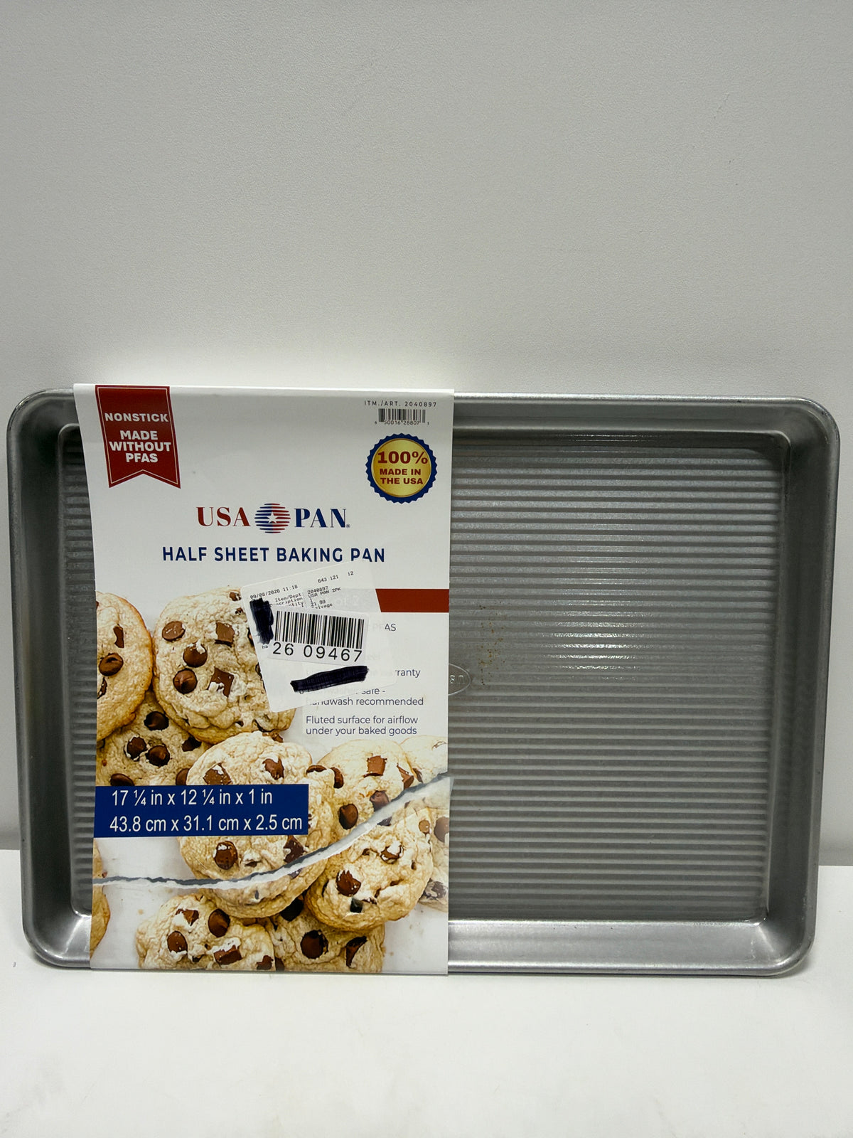 2 x See Desc USA Pans Nonstick Baking Sheet 17.25 X 12.25