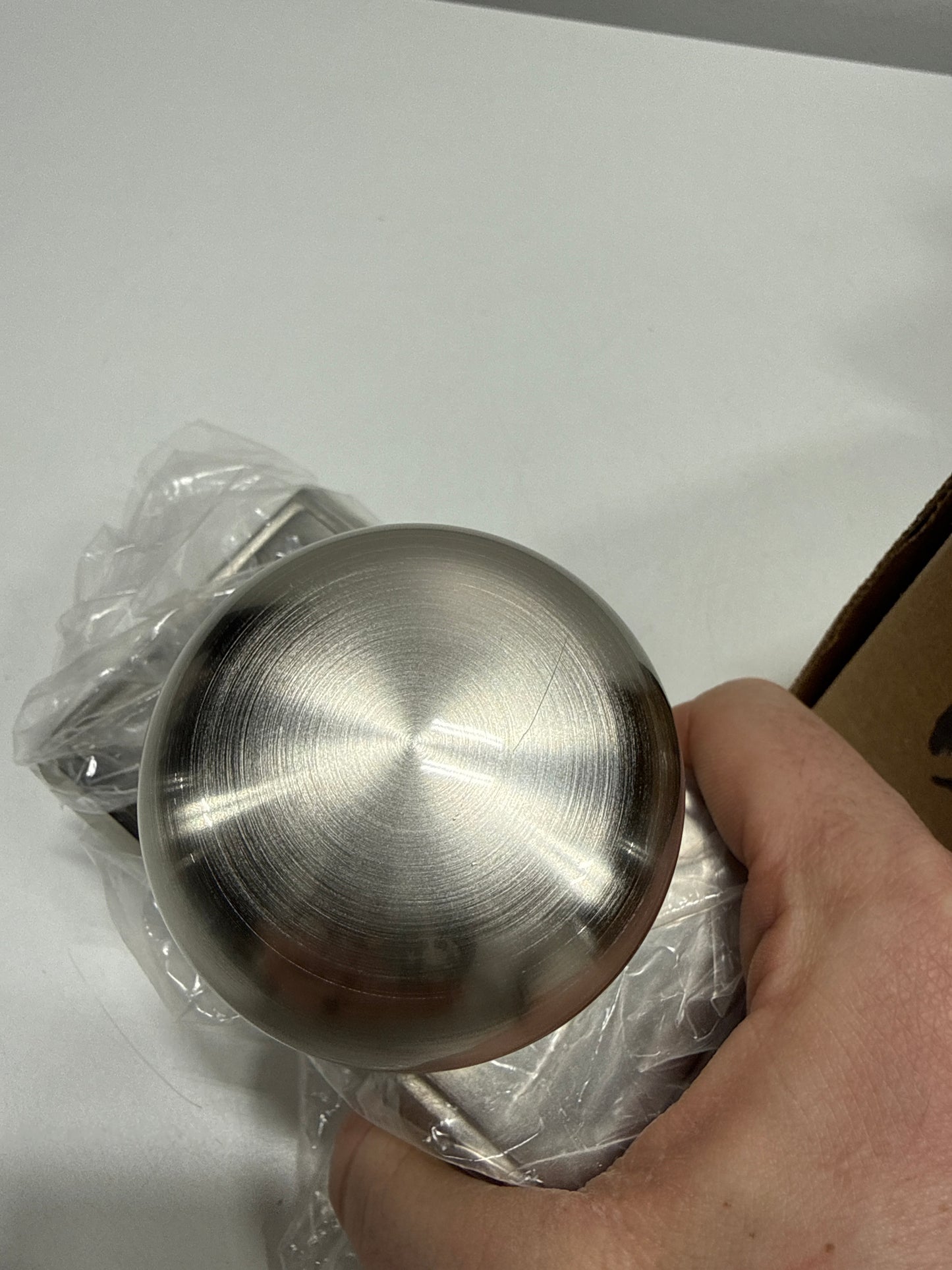 Scratch Emtek Providence passage Knob with Rectangular Rosette 8121PUS15