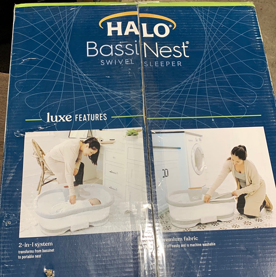 Halo - Luxe Series BassiNest Swivel Sleeper - Dove Gray Tweed