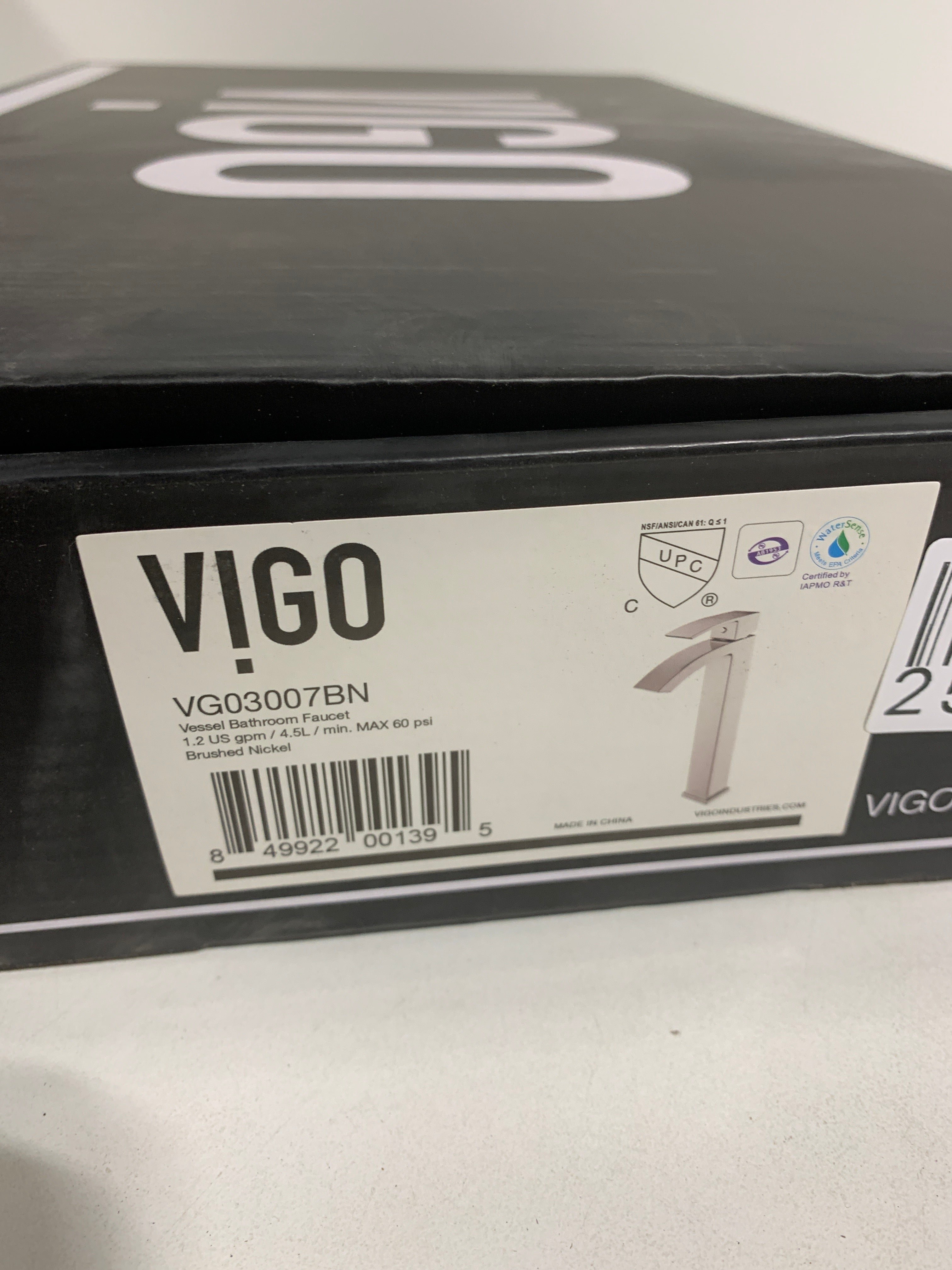 Vigo Duris Single Handle Single-Hole Bathroom Vessel Faucet in Brushed Nickel - *Plumbing