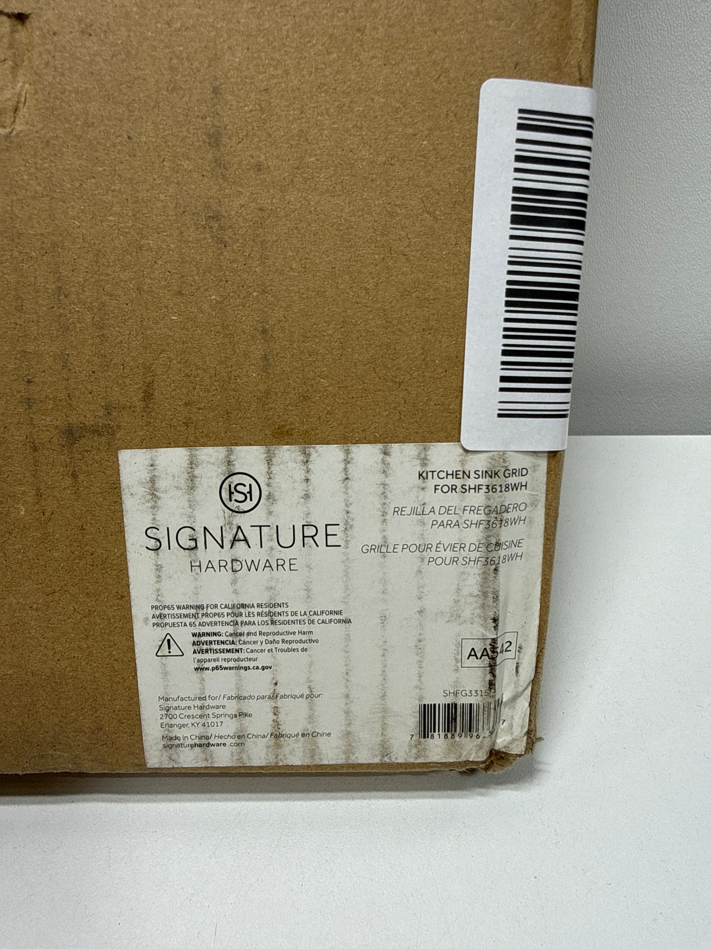 Signature Hardware 488306 Rowena 33-1/4" L X 15-1/4" W Stainless Steel Basin Rack Stainless Steel