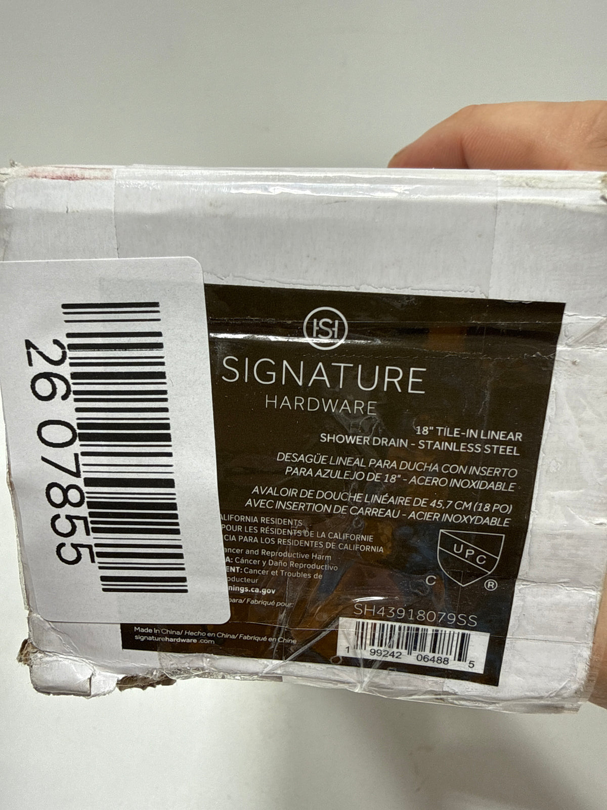 Signature Hardware 955251-l-18 18" Tile-in Linear Shower Drain Stainless Steel