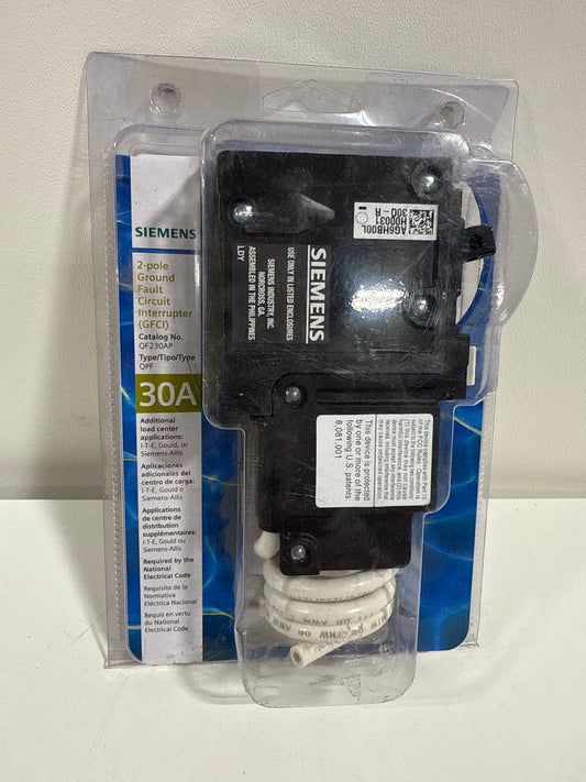 Siemens US2:QF230AP 30 Amp Double Pole Type QPF2 GFCI Circuit Breaker