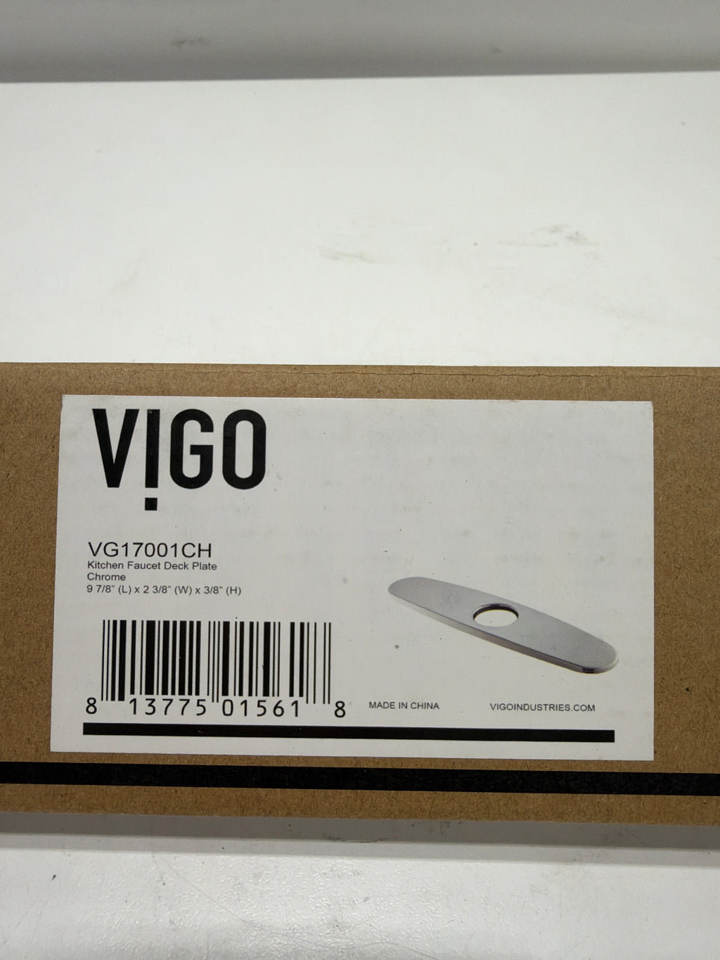 Vigo VG17001 Noma 2-1/2" W Escutcheon Plate 10" Deck Plate Chrome Faucet Accessories and Parts Kitchen Faucet Accessories Escutcheons