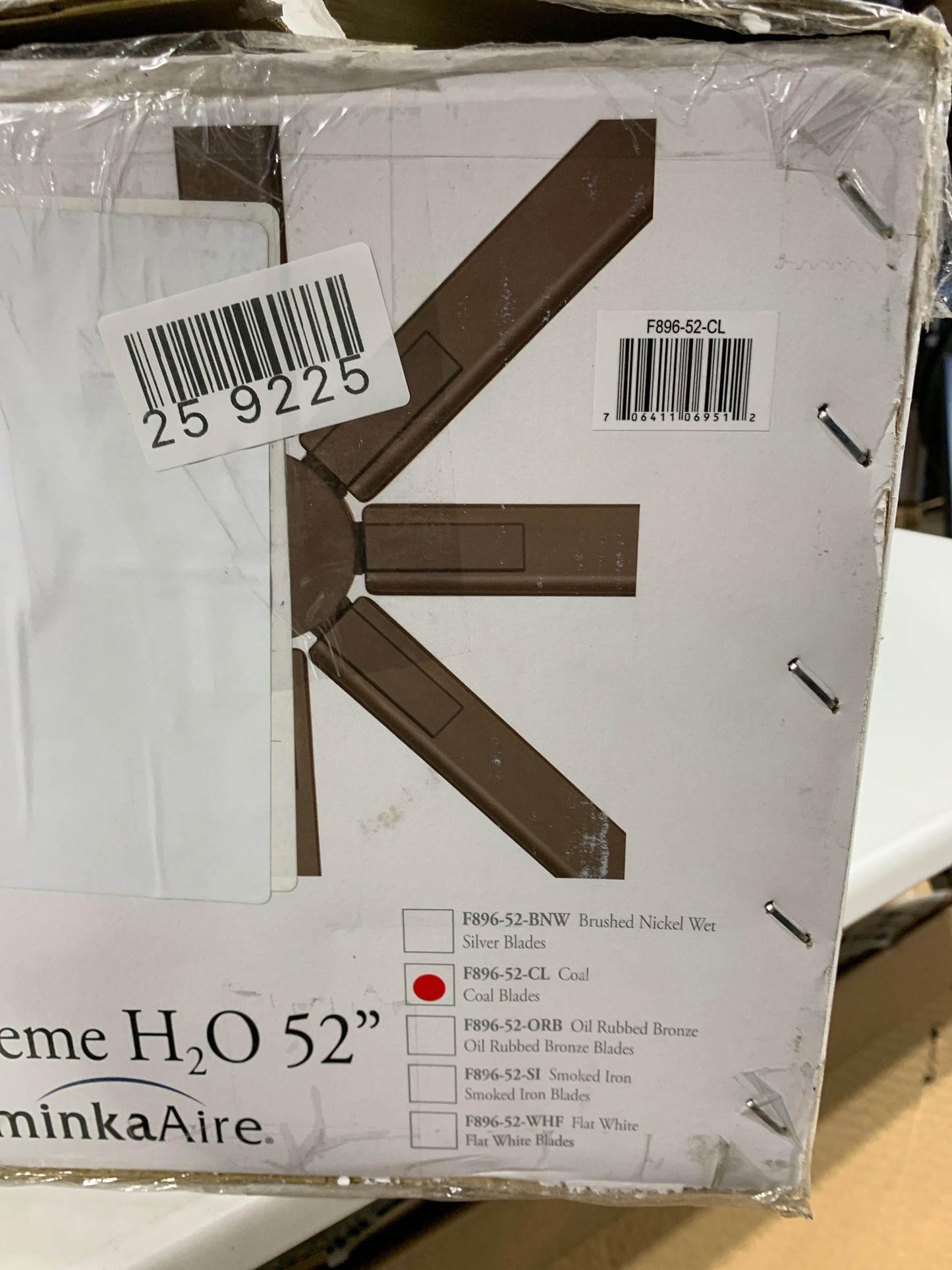 MinkaAire Xtreme H2O 52 Xtreme H2O 52" 8 Blade Indoor / Outdoor Ceiling Fan with Remote