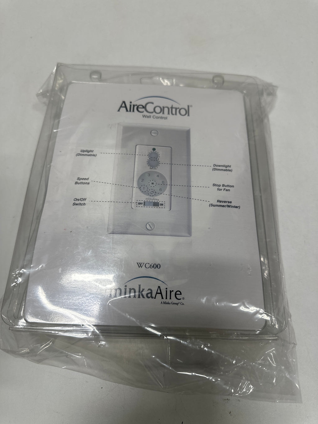Minkaaire Wc600 Minka Aire Wc600 Wall Mount Fan Control - White