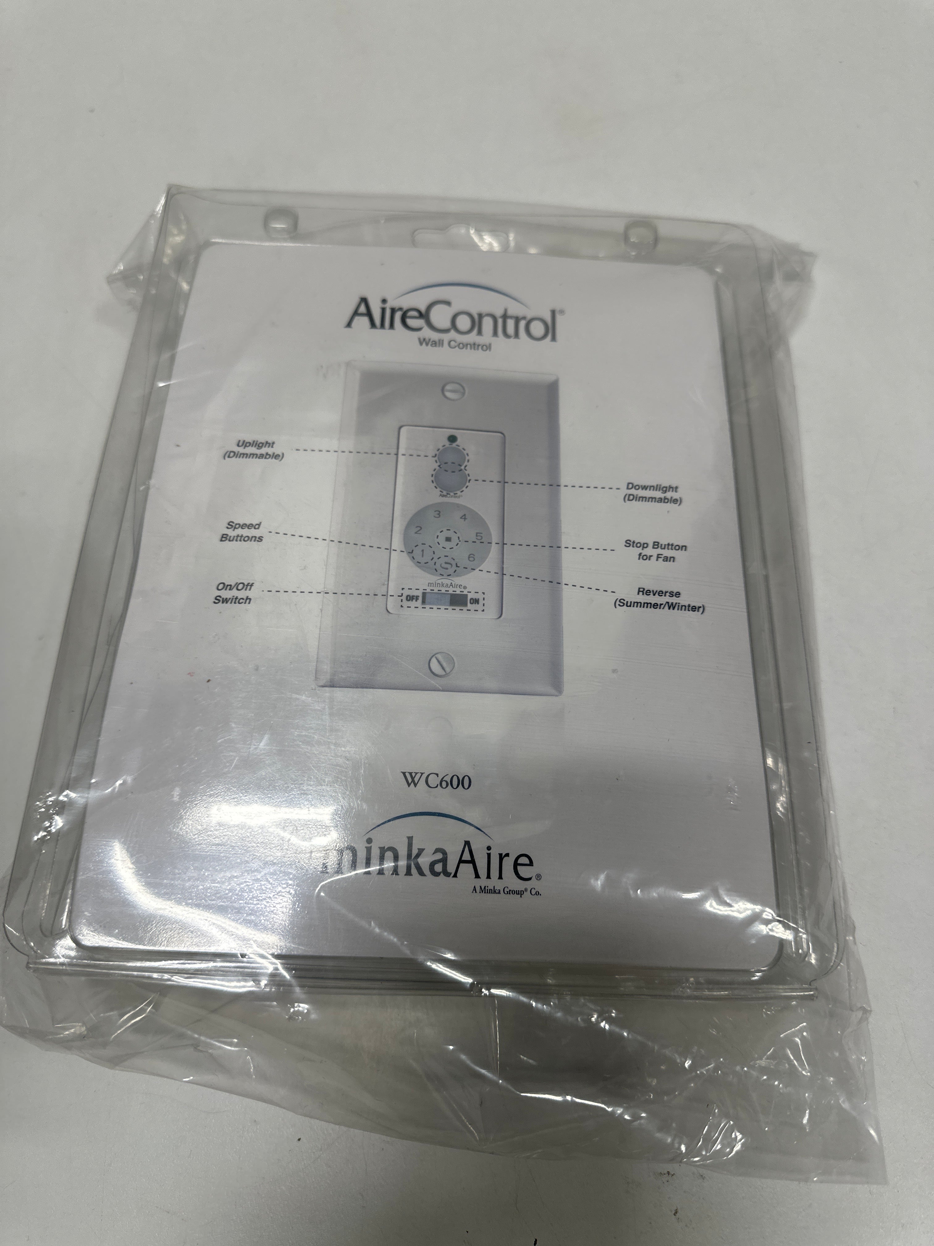 Minkaaire Wc600 Minka Aire Wc600 Wall Mount Fan Control - White