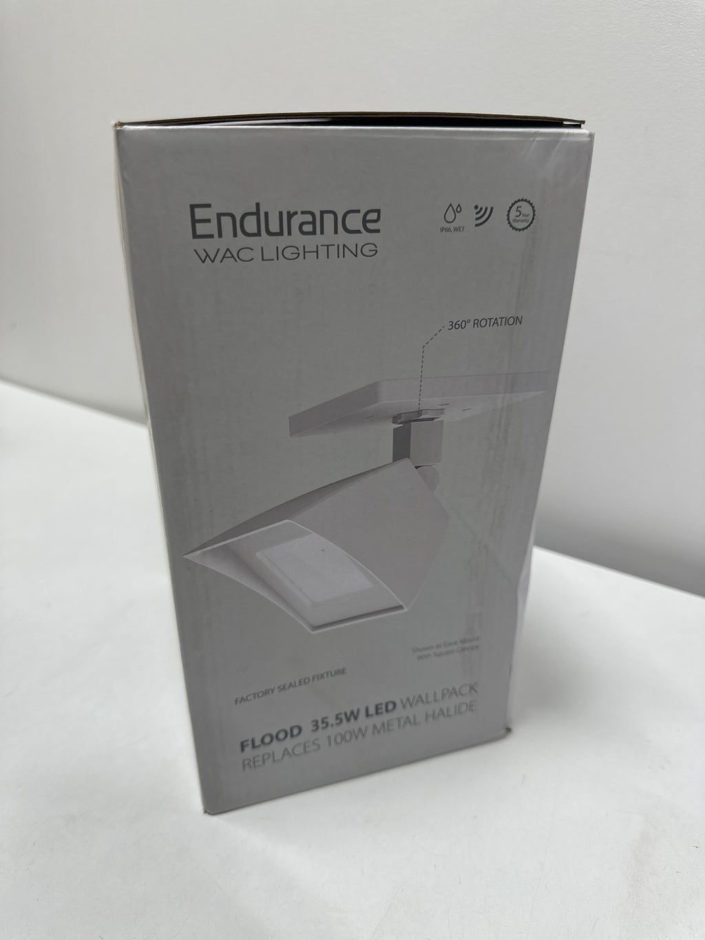 WAC Lighting Endurance 4 Inch Tall LED Outdoor Wall Light Endurance - WP-LED335-50-a WT - Modern Contemporary