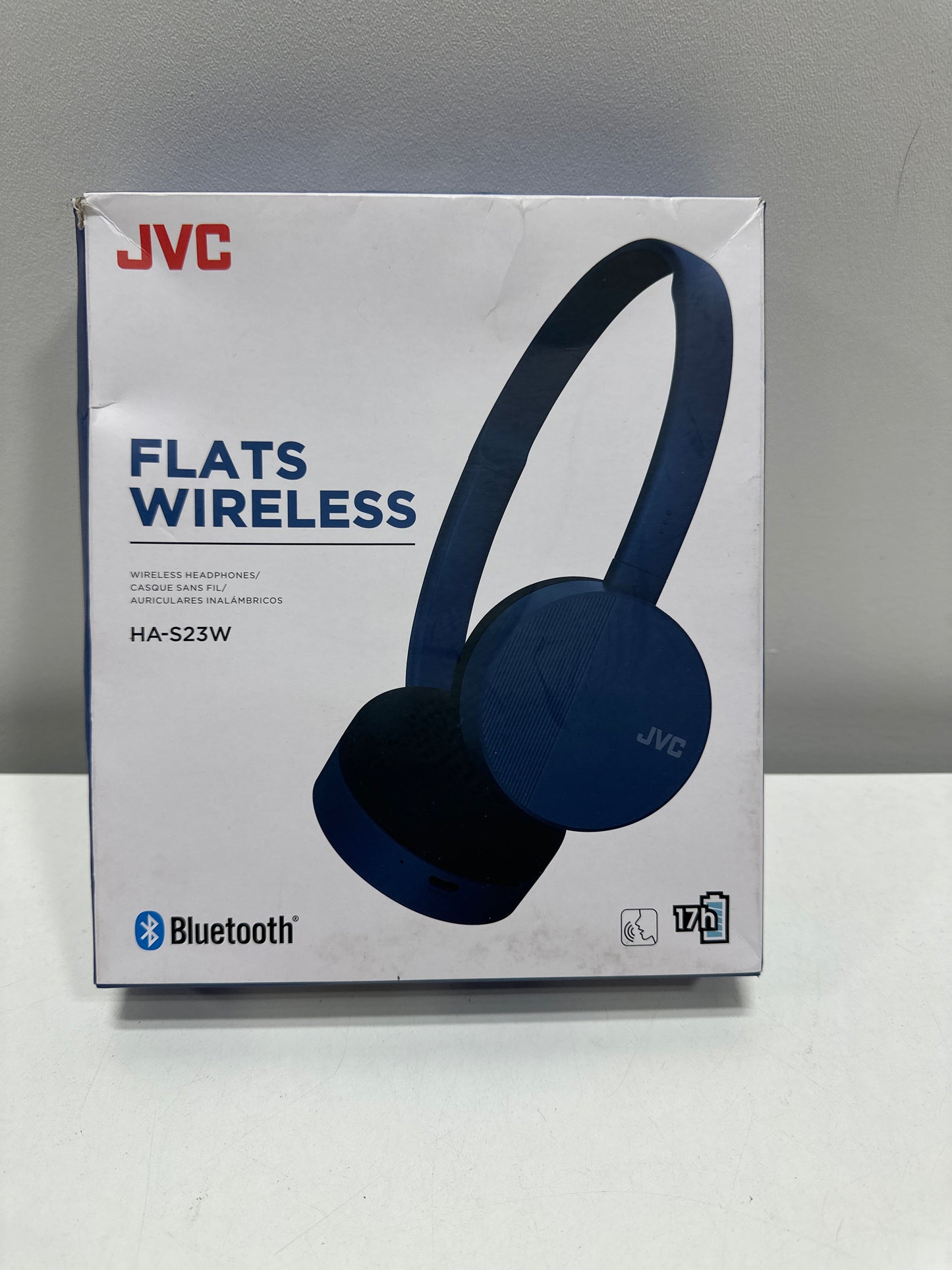 JVC HA-S23W on-Ear Wireless Foldable Headset Blue