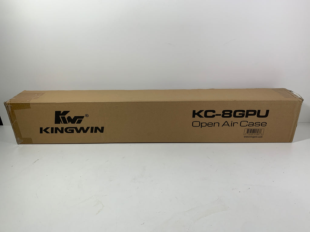 Kingwin 8 GPU Miner Rig Case Frame – Premium Stackable Aluminum Mining Rig Enclosure for Efficient Crypto Mining Test