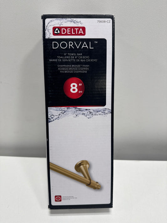 Delta 75608-CZ Dorval: 8 Towel Bar - Champagne Bronze