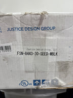 Justice Design Group FSN-8443-30-SEED-MBLK Fusion Bath Bar Matte Black - *Lighting & Electrical