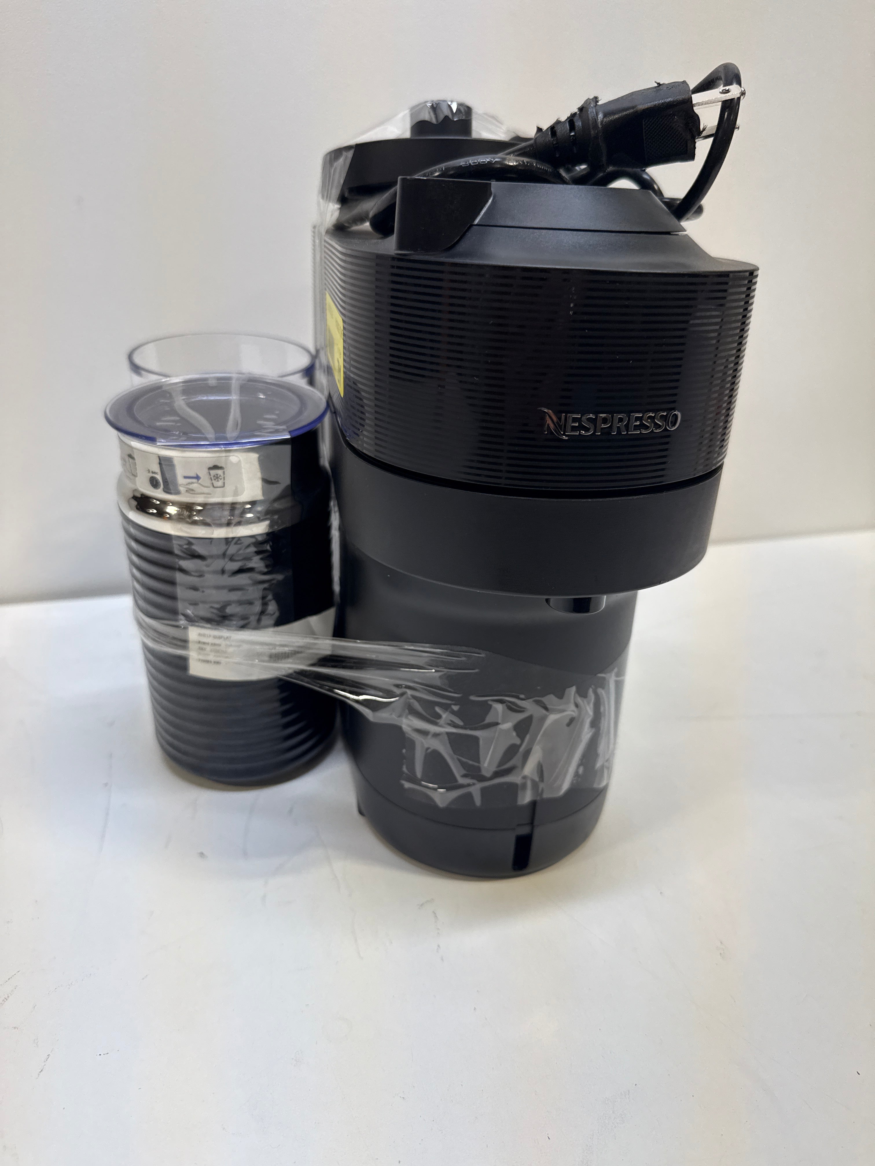 See Desc Nespresso Vertuo Next Deluxe Coffee and Espresso Machine by Breville Dark Chrome with Aeroccino Milk Frother