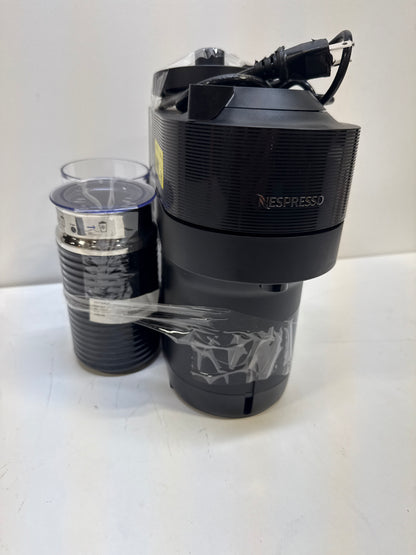 See Desc Nespresso Vertuo Next Deluxe Coffee and Espresso Machine by Breville, Dark Chrome with Aeroccino Milk Frother - Dark Chrome