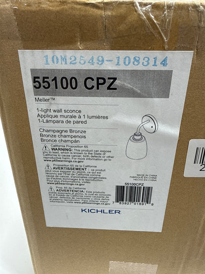 Kichler Lighting Meller 11 Inch Wall Sconce Meller - 55100CPZ - Industrial