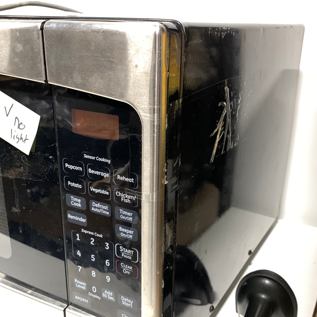 Used See Desc GE - 2.0 Cu. Ft. Full-Size Microwave - Stainless Steel