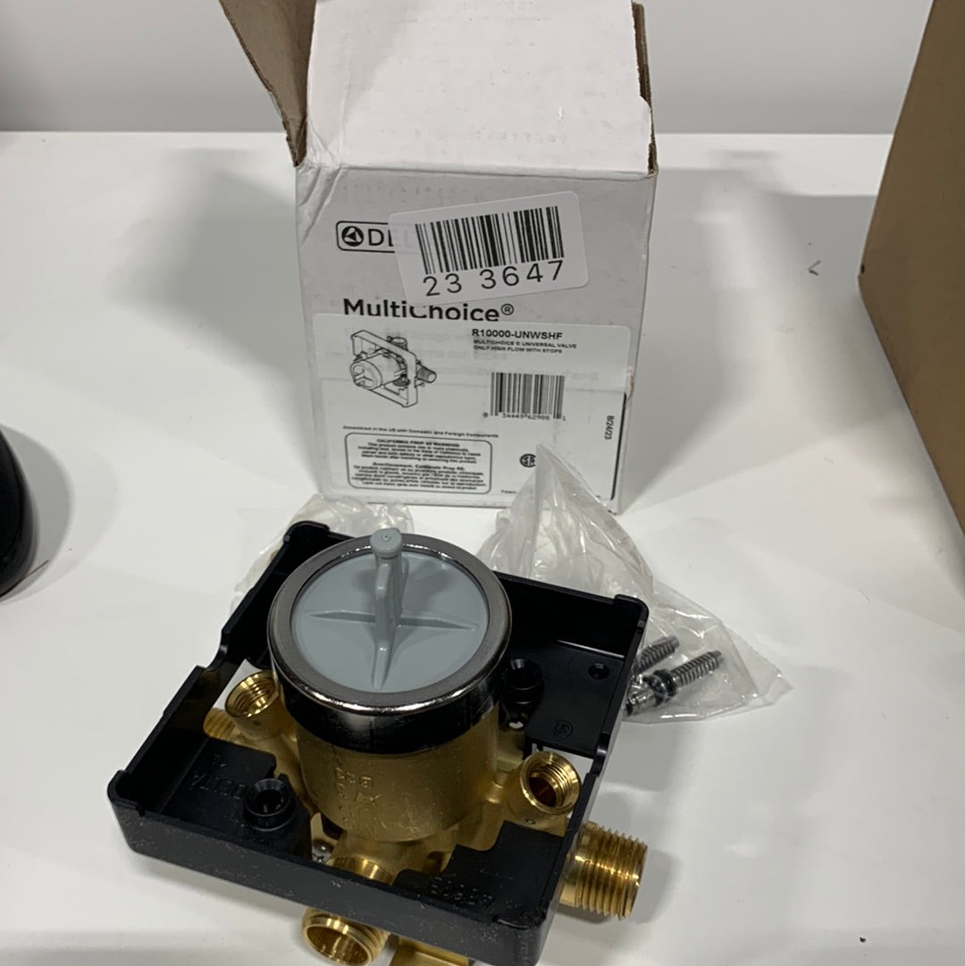Delta Universal Mixing Rough-In Valve with Service Stops 1/2’’ NPT Male thread with 1/2’’ C.W.T Female Sweat - *Plumbing