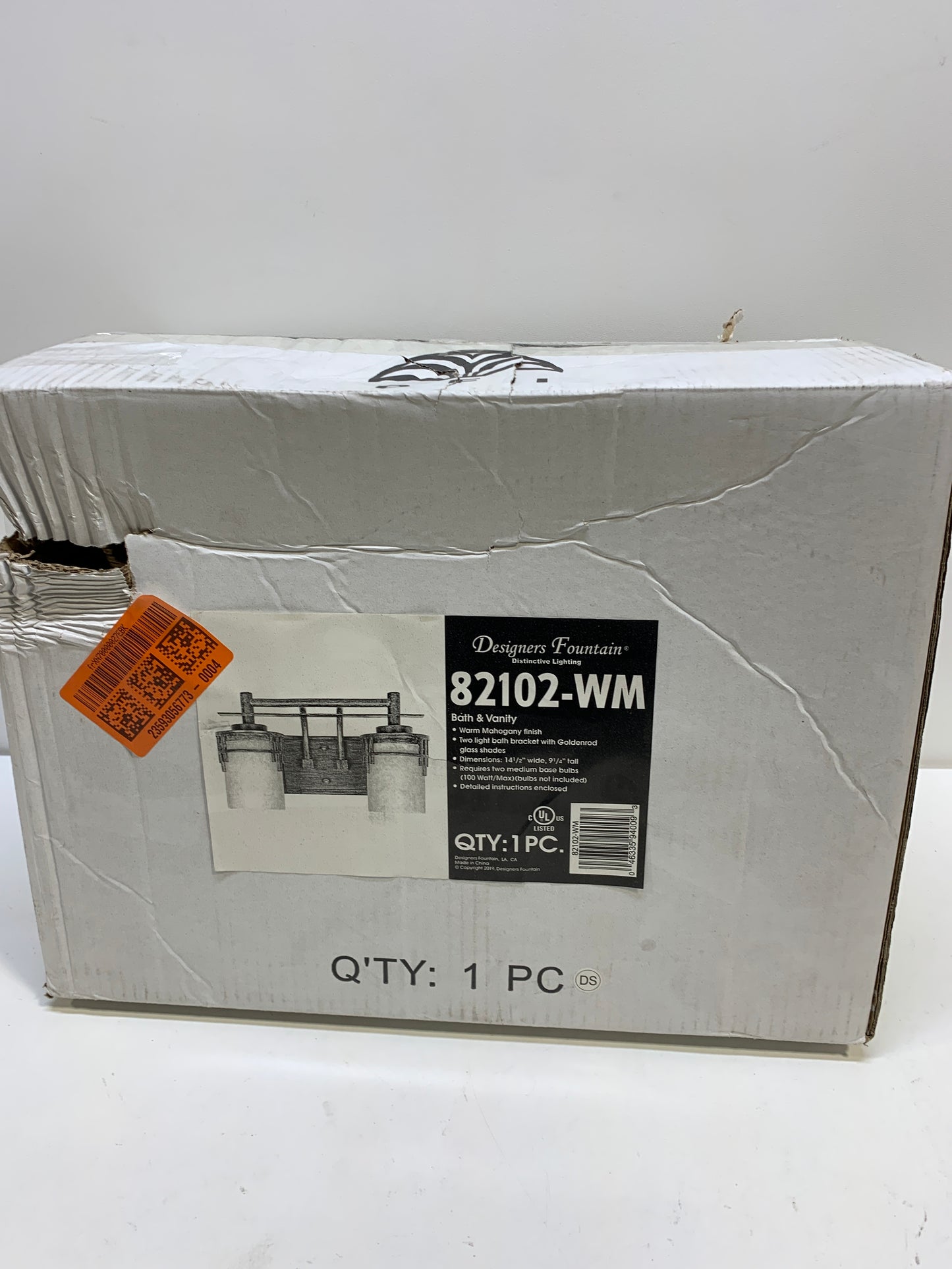 Designers Fountain Mission Ridge 15 Inch 2 Light Bath Vanity Light Mission Ridge - 82102-WM - Craftsman-Mission