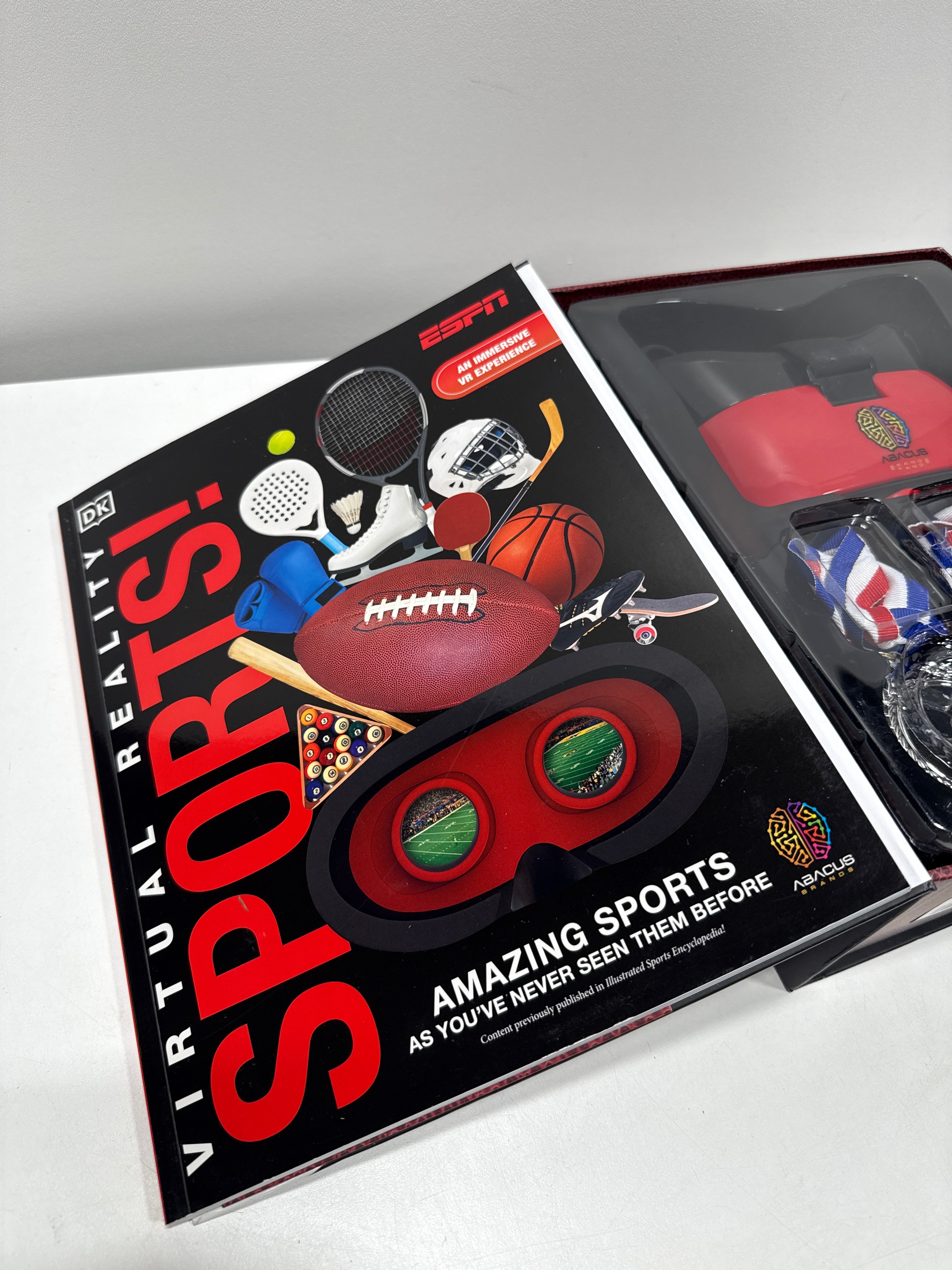 Virtual Reality ESPN! with DK Book by Abacus Brands | VR Goggles Included | Ages 8+ - *Kids