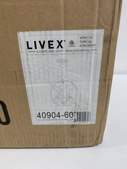 Livex Aria 3 Light 15" Pendant - White