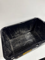 2 Used Greenmade 27 Gallon Utility Totes -1 Cracked Lid - *Furniture & Organization
