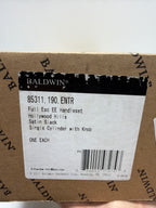 Baldwin 85311 190 ENTR Hollywood Hills Black Modern Lever Door Handle