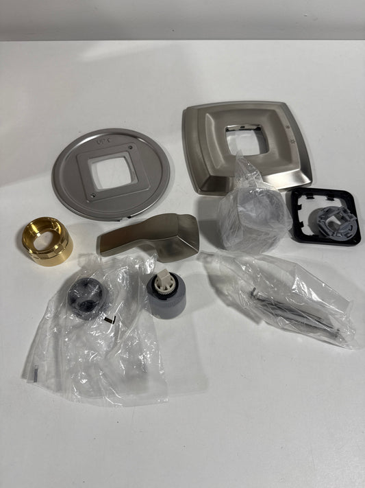 Moen UT2691 Voss Pressure Balanced Valve Trim Only with Single Lever Handle - Less Rough in Brushed Nickel