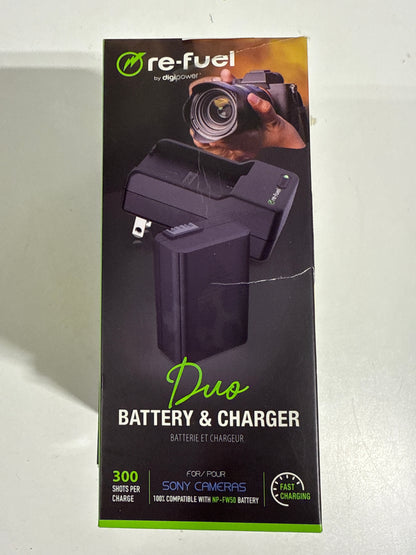 3 Digipower - Digital Camera Battery & Charger Kit, Replacement for Sony NP-FW5