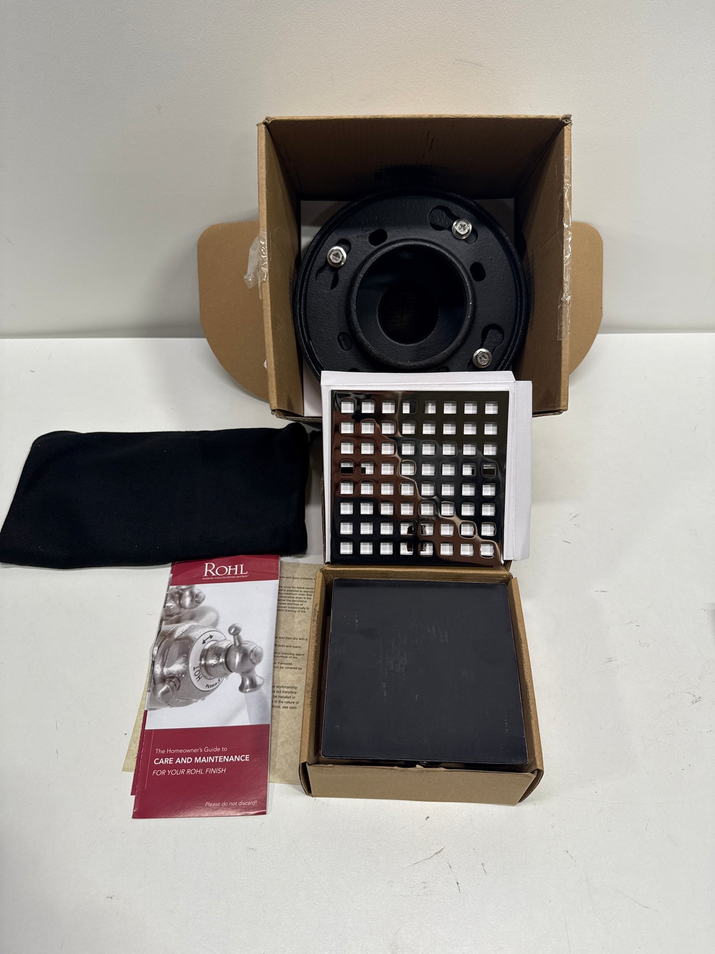 ROHL SDCI2-3143PN Decorative Shower Drain Kits, Polished Nickel